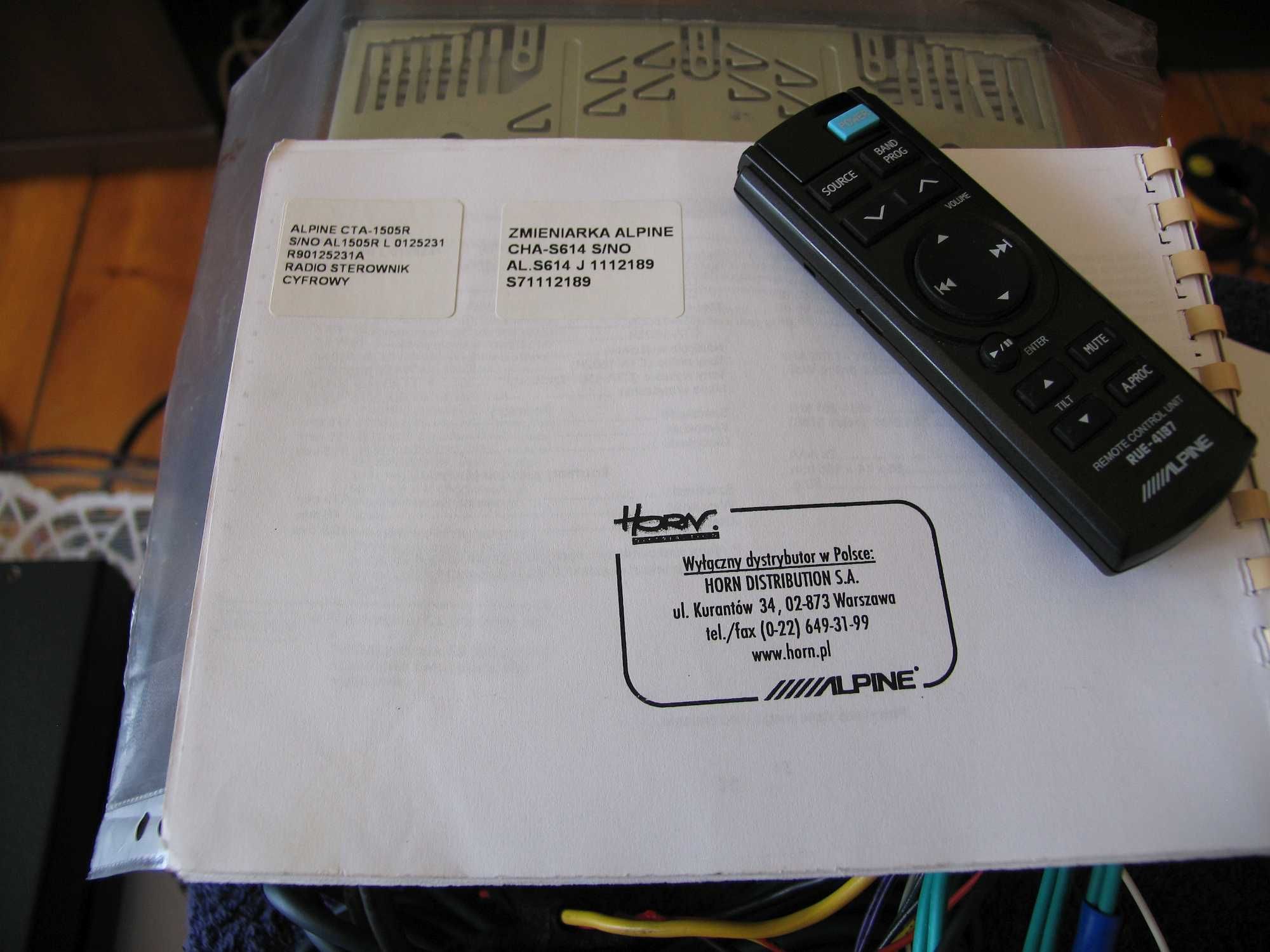 Alpine CTA-1505R + CHA-S614 Ai-NET + Pilot / Zestaw '' Old School ''