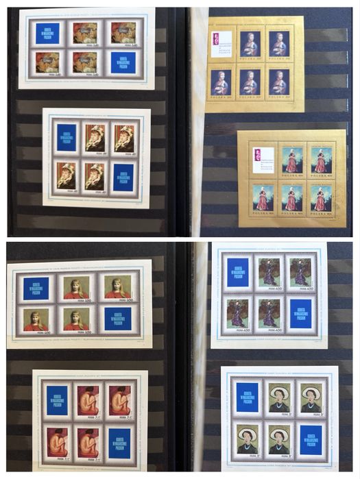 Klaser znaczki bloczki Malarstwo Polskie