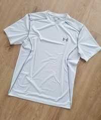 Under Armour biała sportowa koszulka funkcyjna t-shirt M 48