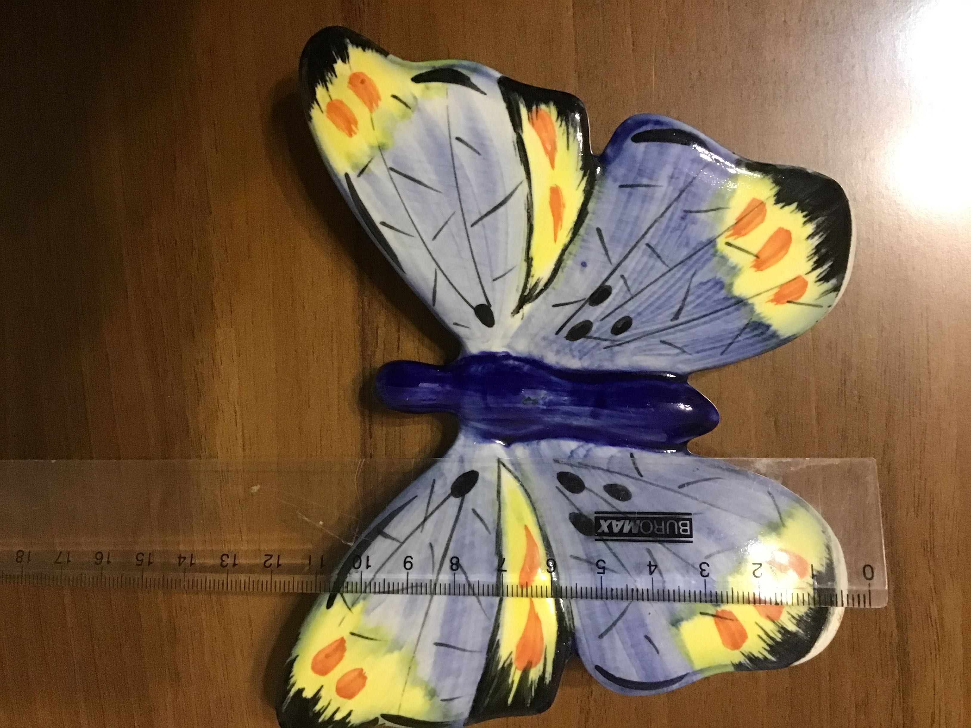 Интерьерная фарфоровая бабочка.