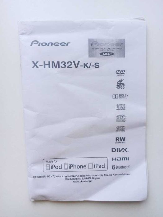 Instrukcja obsługi do PIONEER X-HM32V szczegółowa PL
