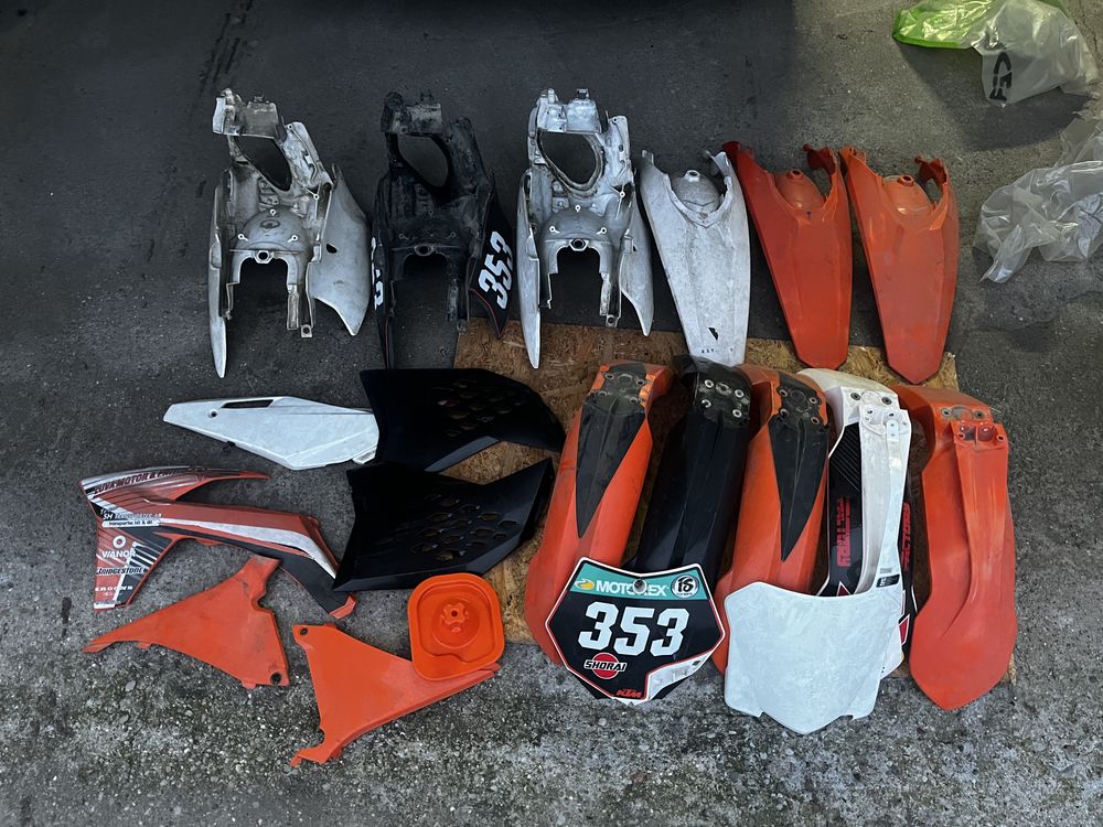 Plastiki, airbox, KTM Sxf 250, 350, 450, ktm sx 125, kierownica