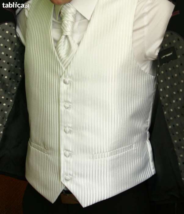 musznik (kamizelka ślubna, krawat)