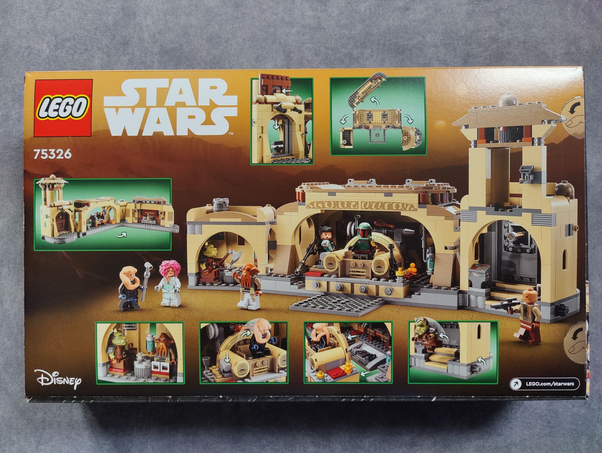 Lego Star Wars 75326 Sala tronowa Boby Fetta