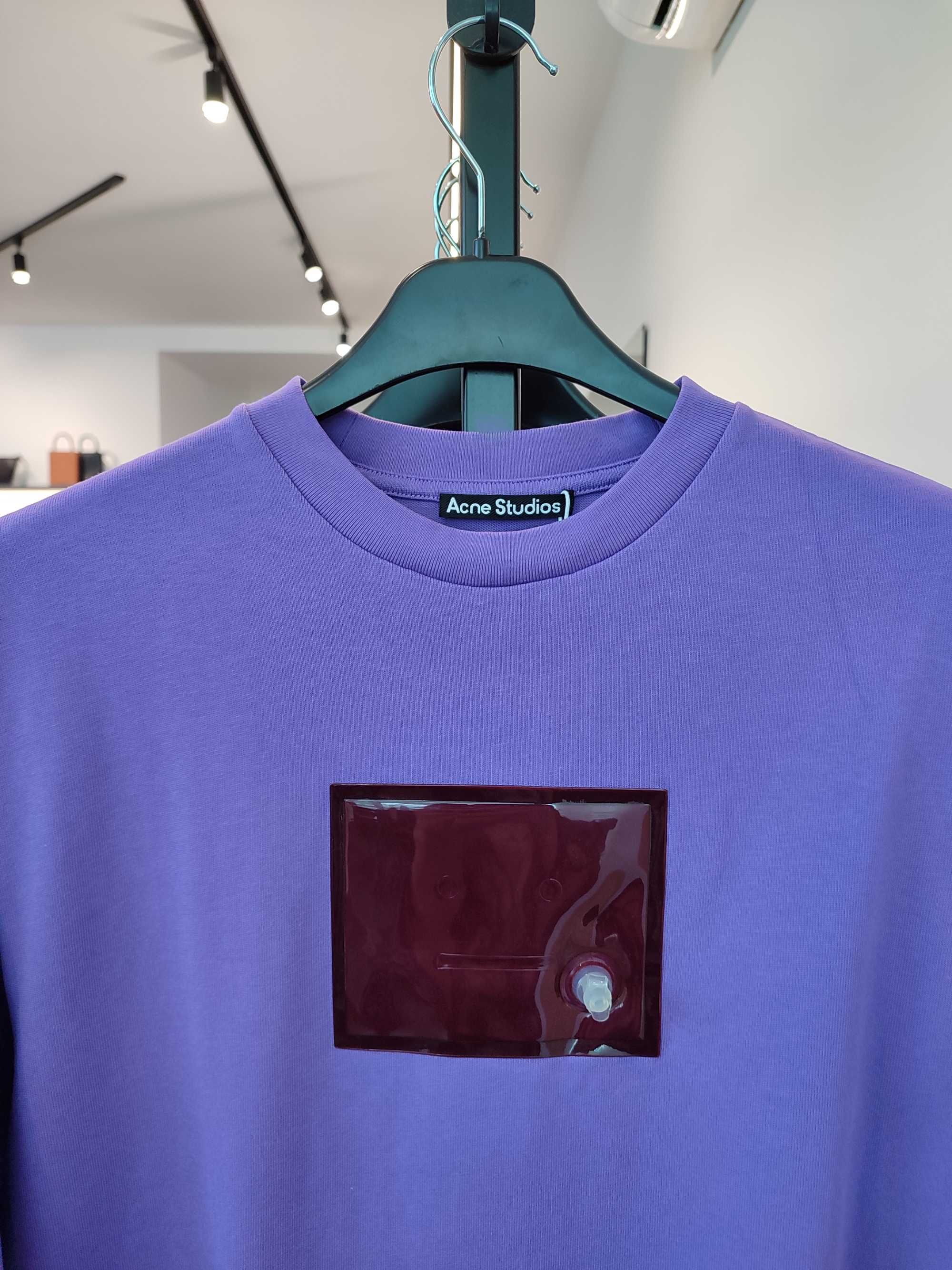 Футболка Acne Studios Inflatable Patch T-Shirt Iris Purple