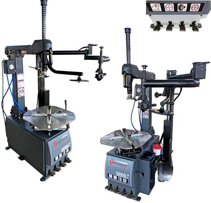 Montażownica do kół opon 2- BIEGOWA + RAMIĘ do niskich profili