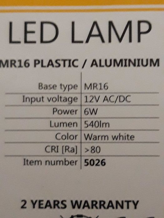 Zarowki led LUMENIX MR16