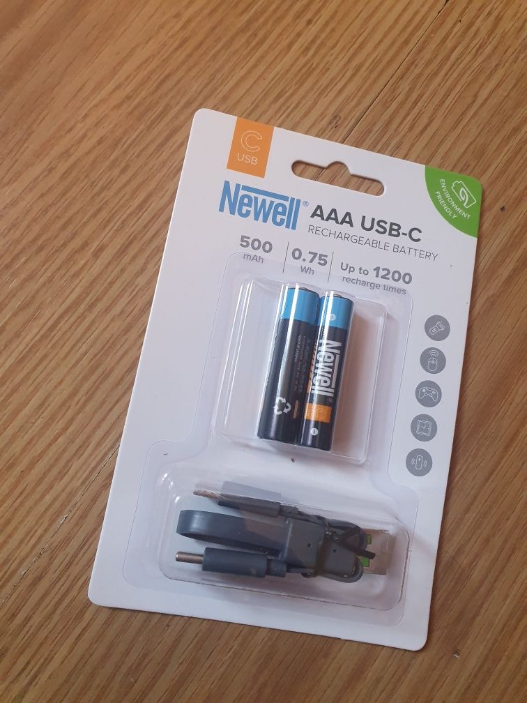 AKUMLATORY baterie Newell AAA USB-C 500 mAh 2 szt. blister