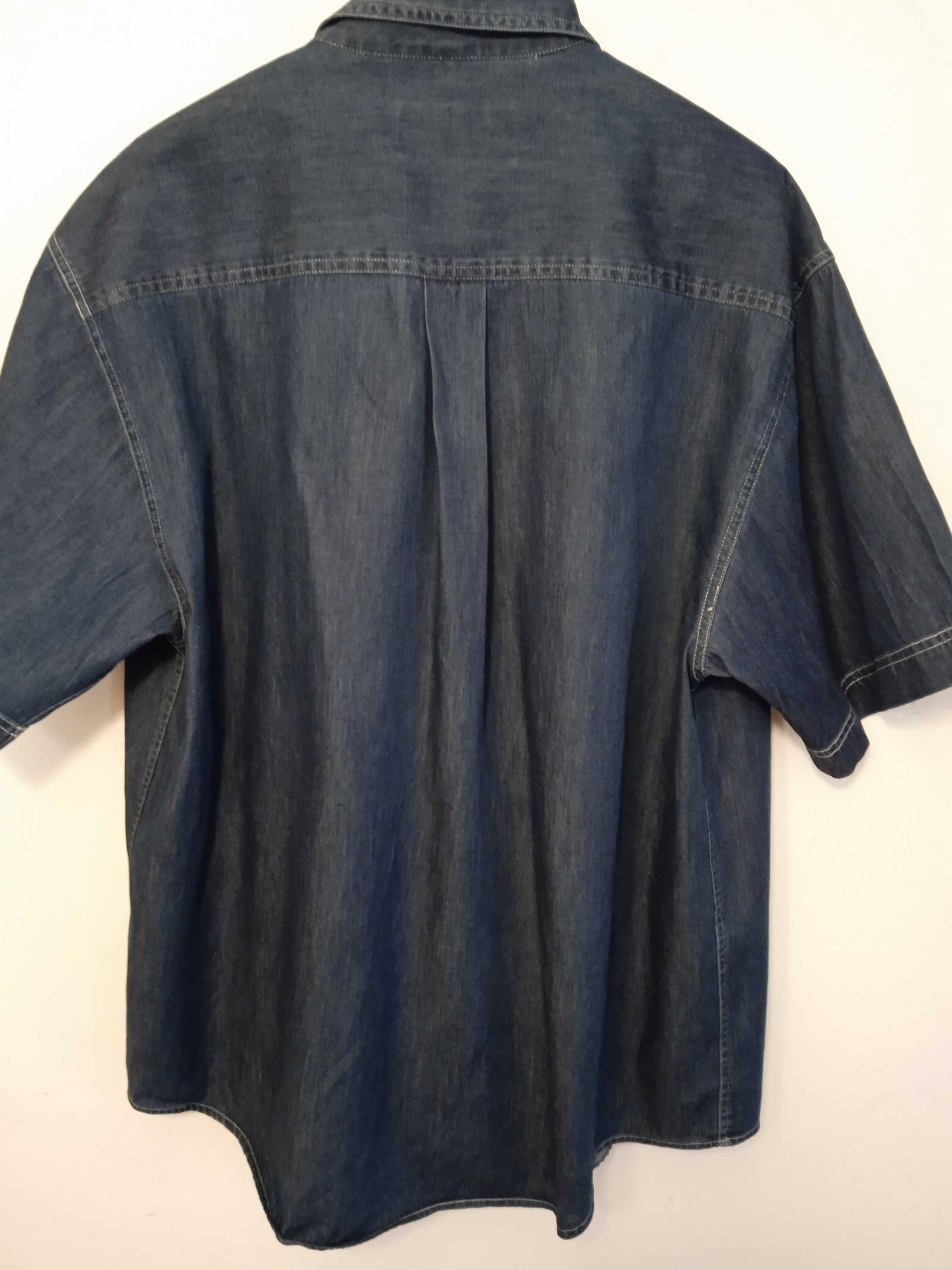 Koszula męska jeans Enrico Mori L 41/42 cotton.