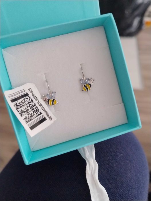 Kolczyki dziecięce próba 925