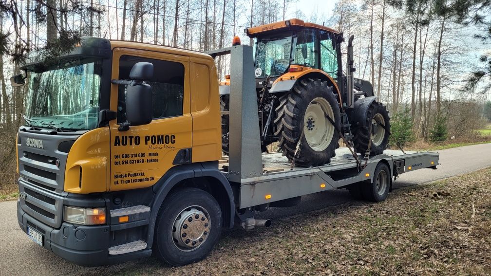 Auto pomoc, transport maszyn, pomoc drogowa, holowanie