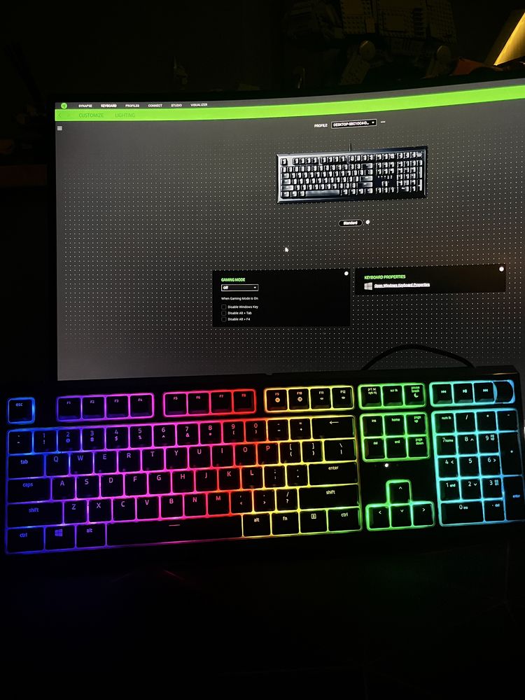 Klawiatura Razer Ornata V2 (nie uzywana podkładka)