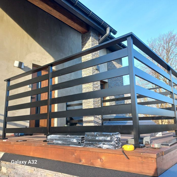 Balustrada balkonowa balustrady aluminiowe Barierki stali nierdzewnej