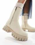 Asos Design 37 Botki Na Platformie Amalfi Off White H15523