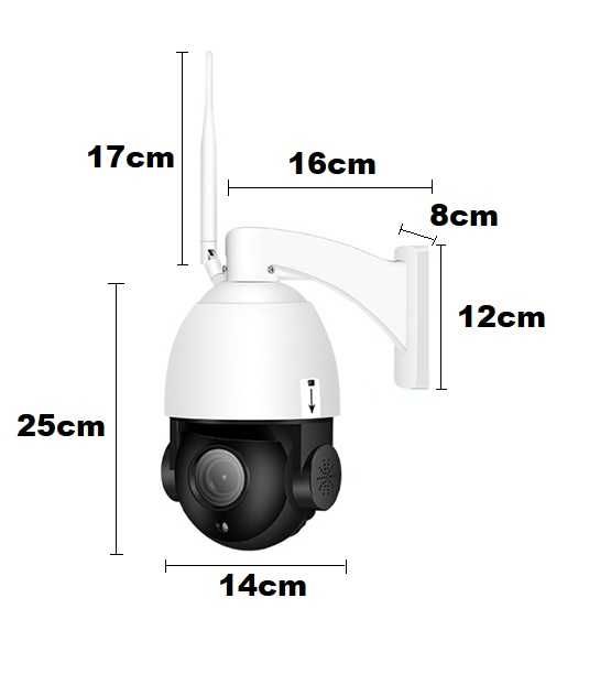 Kamera Obrotowa Zewnętrzna IP Wifi 30X Zoom Sony 5MPX
