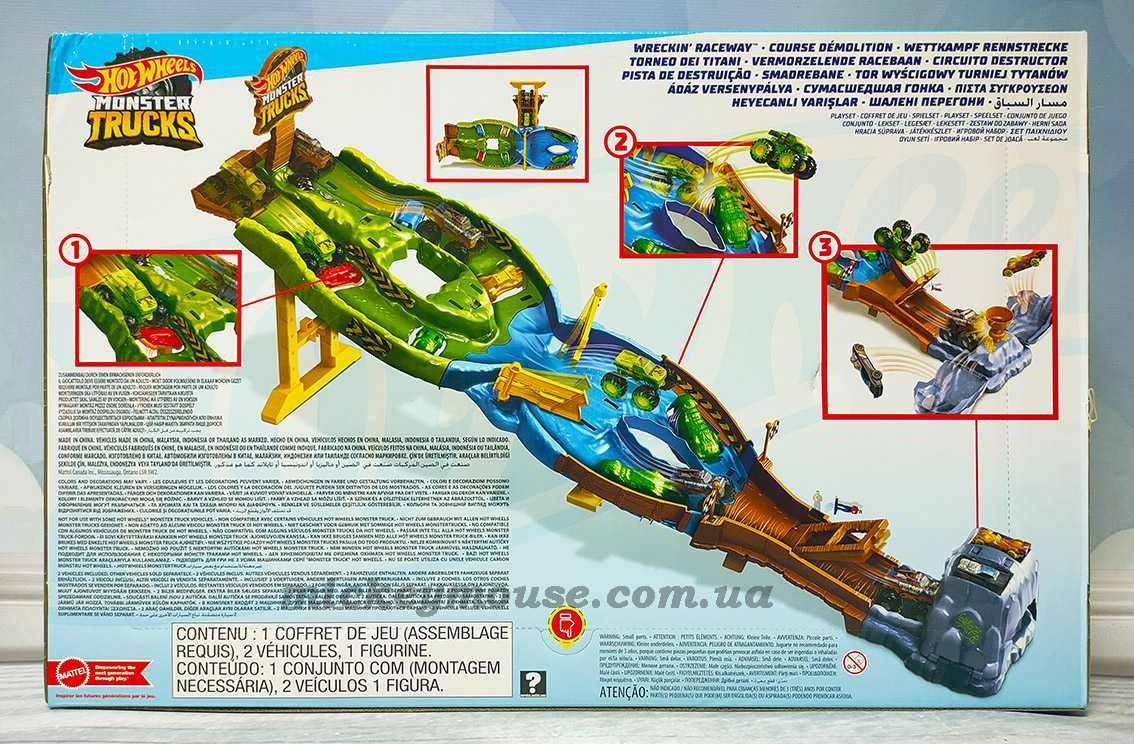 Хот Вілс Перегони титанів Hot Wheels Monster Trucks HJG32 HGV12