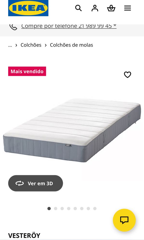 Colchao IKEA solteiro