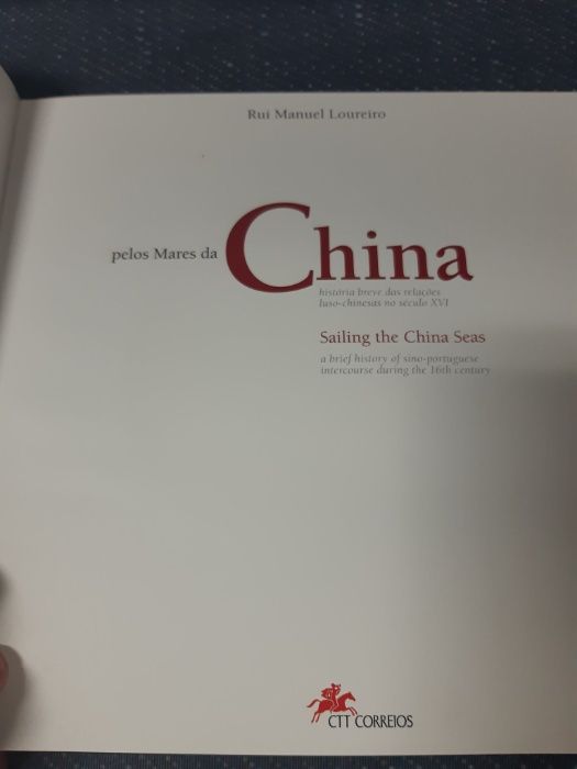 Livro Colecção Ctt com 6 selos, ano 1999. Pelos Mares da China.