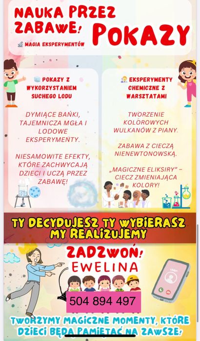 Animatorzy / Animacje dla dzieci / warsztaty/ zywe maskotki