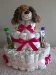 Tort z pieluch roczek, chrzest, baby shower