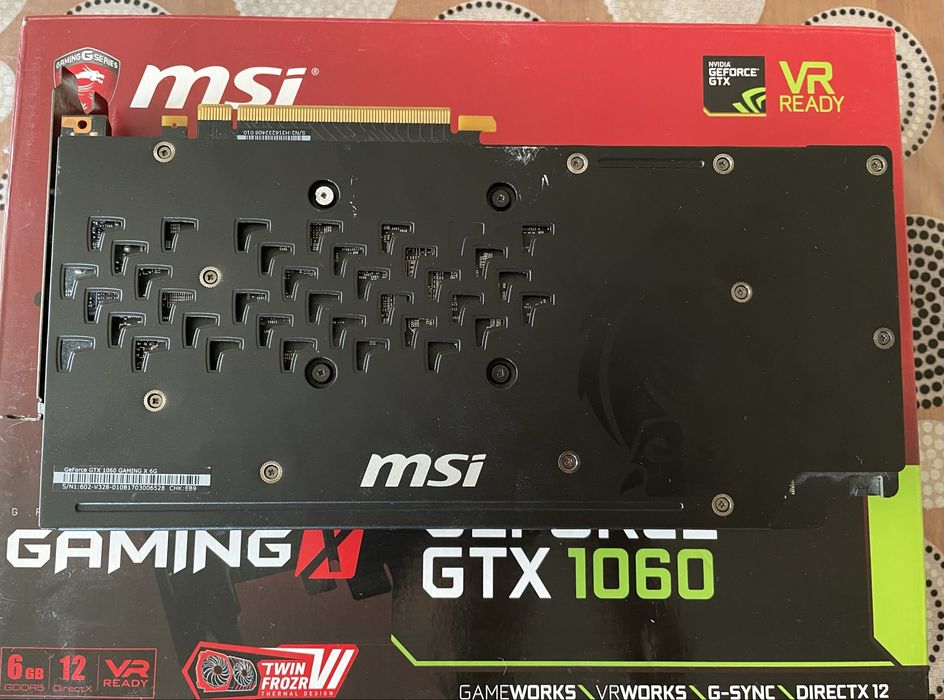 Видеокарта msi gtx 1060-6gb Gaming X