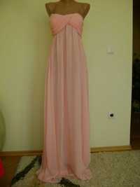 Плаття вечірнє, ніжно рожевого кольору, шифонове, нове, розмір 46-48