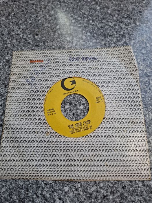 Vinil 45rpm José Jorge letria