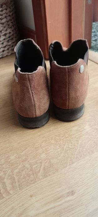 Botins camurça castanho