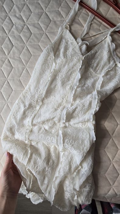 Сукня ZARA шикарна біла мереживна, весільна