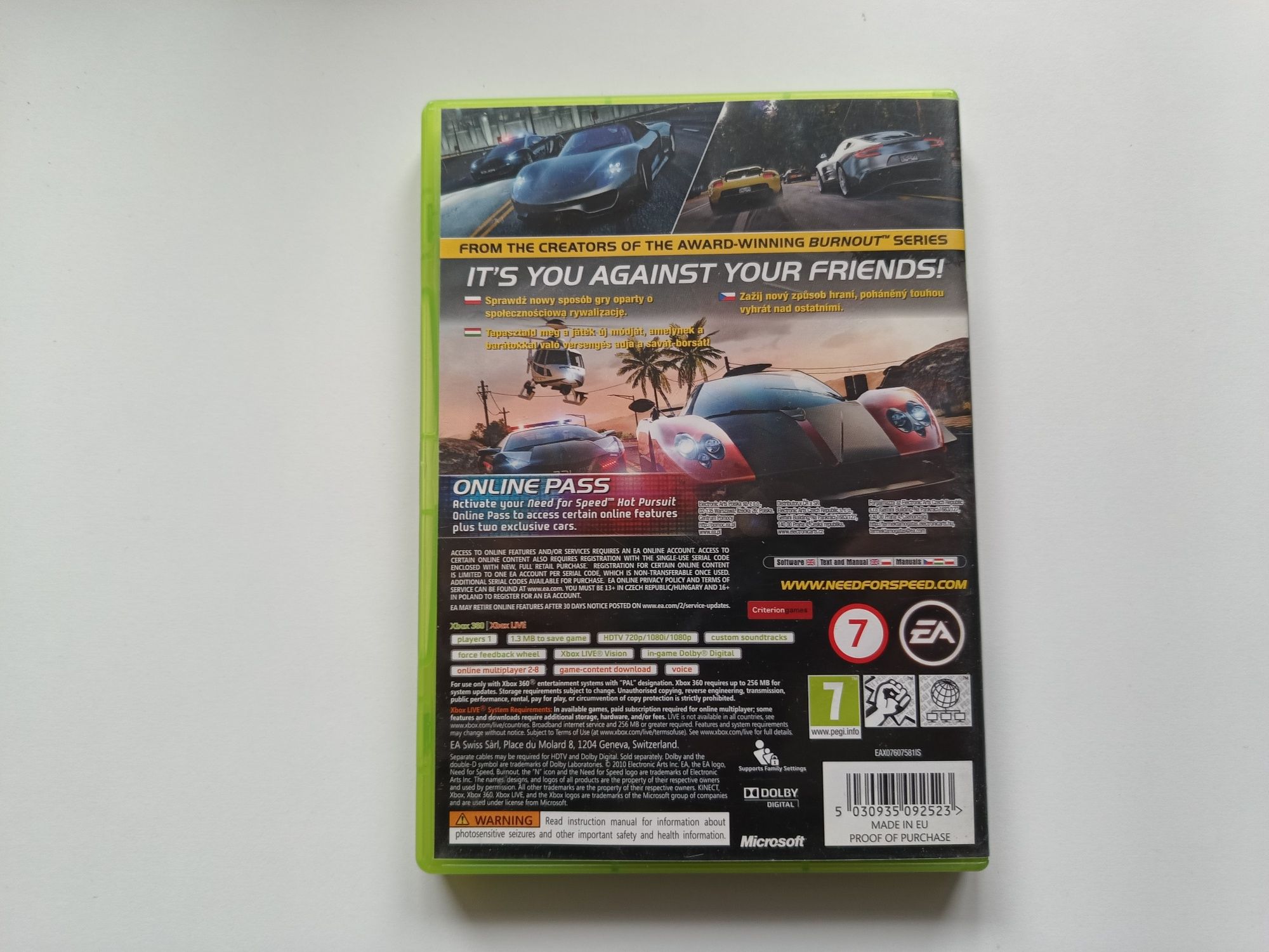 Gra Xbox 360 Need For Speed Hot Pursuit (Polska wersja)