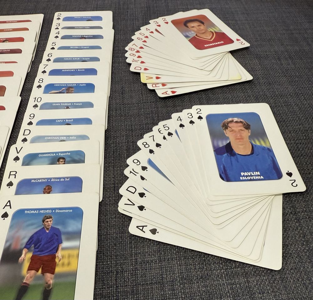 Baralho de cartas Mundial FIFA 2002