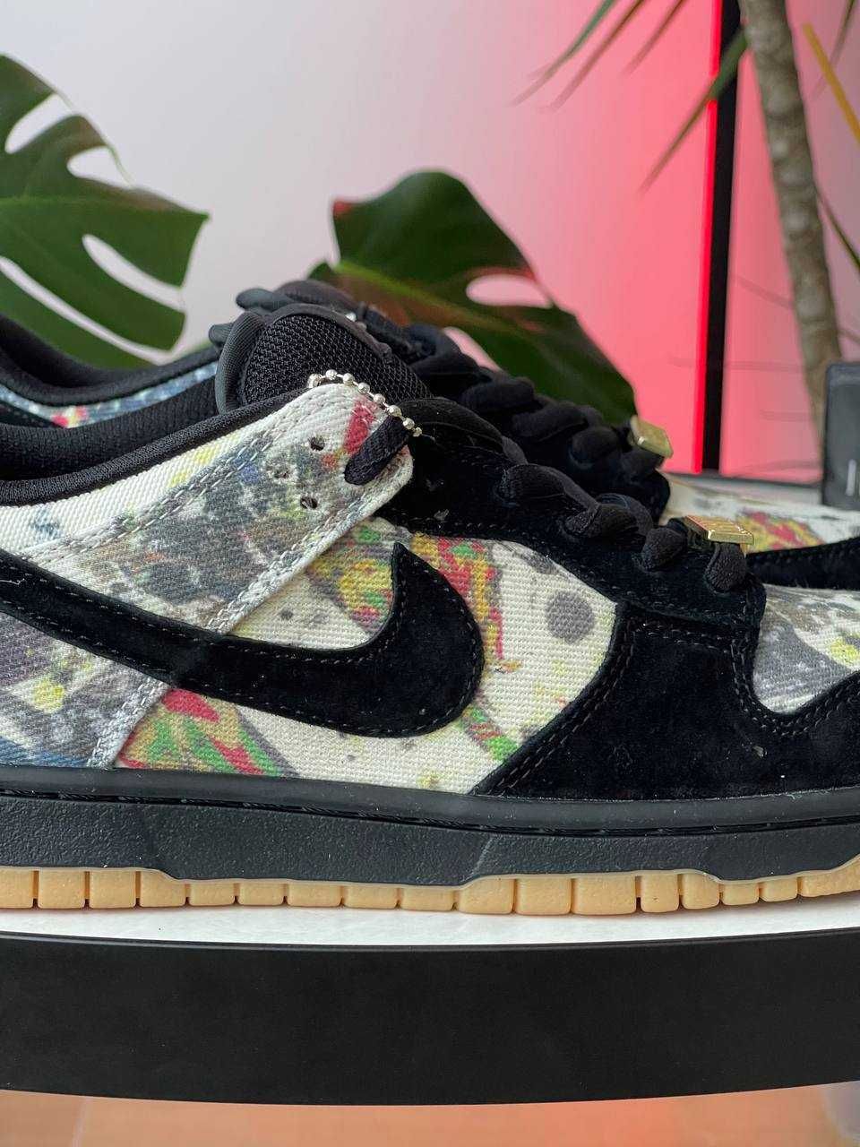 Кросівки Supreme x Nike SB Dunk Low Rammellzee найк данк чорні