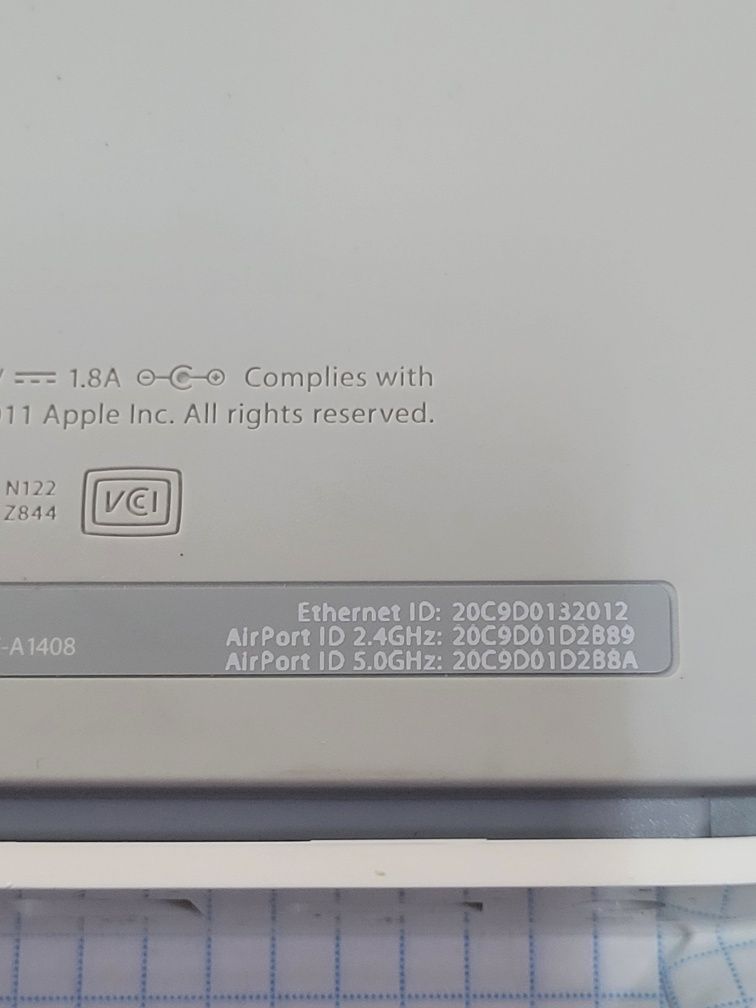Airport Extreme 802.11n (5th Generation) A1408