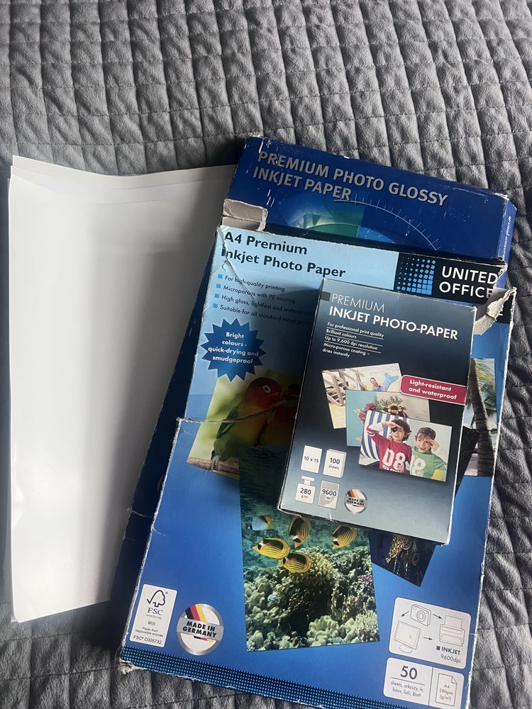 Papier fotograficzny A4 i A6
