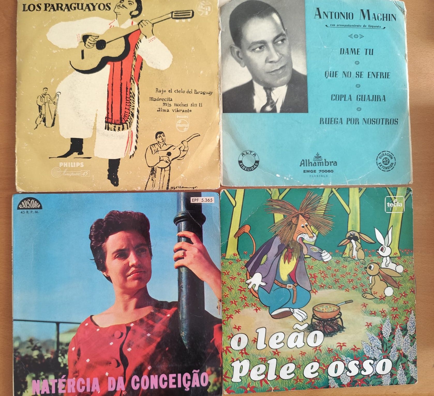 Discos de vinil antigos-música variada