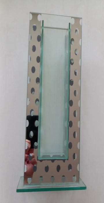 Wazon glamour designerski lustrzany Lux wysokość 45cm