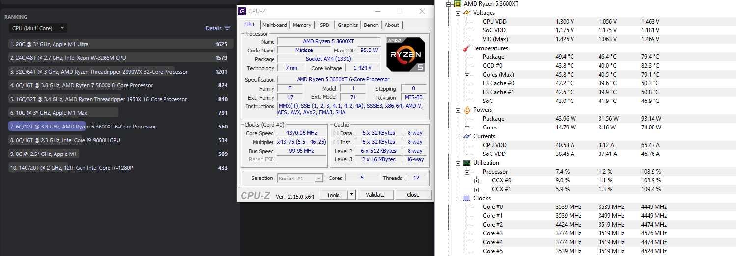 Процесор AMD Ryzen 5 3600XT + Оригінальний кулер Wraith Spire