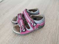 Skórzane sandałki dziewczęce Bartek w rozmiarze 28