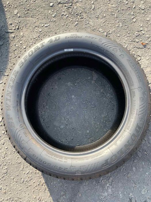 Шини нові 245/50 R18 пара Dunlop ранфлет 2023p зима