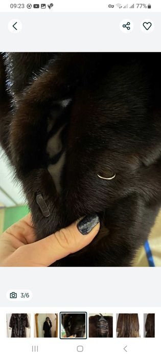 Шуба норковая Alonzo Cristi 48 р