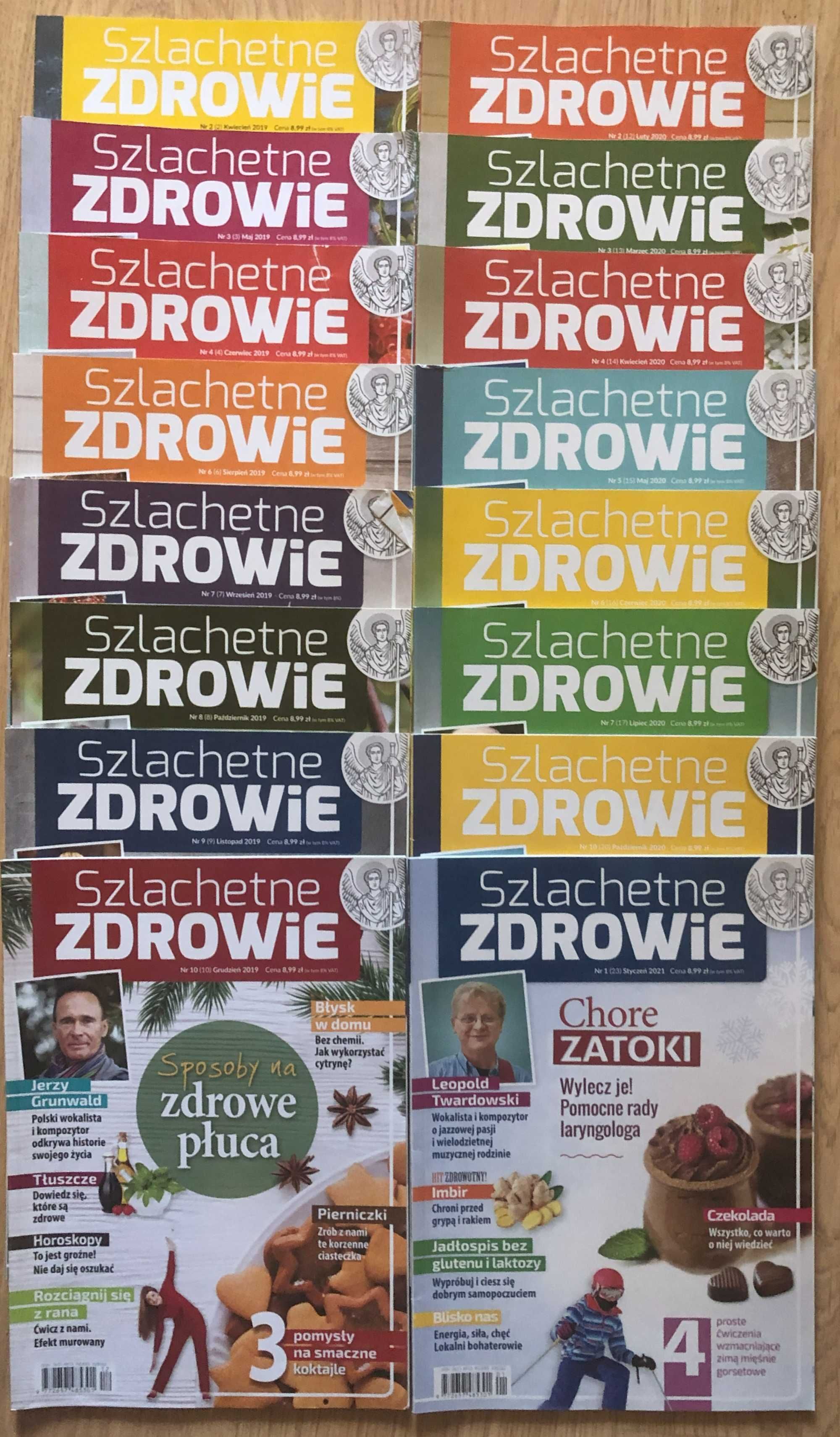 Szlachetne zdrowie magazyn numery od 04/2019 do 12/2022 - 25 numerów