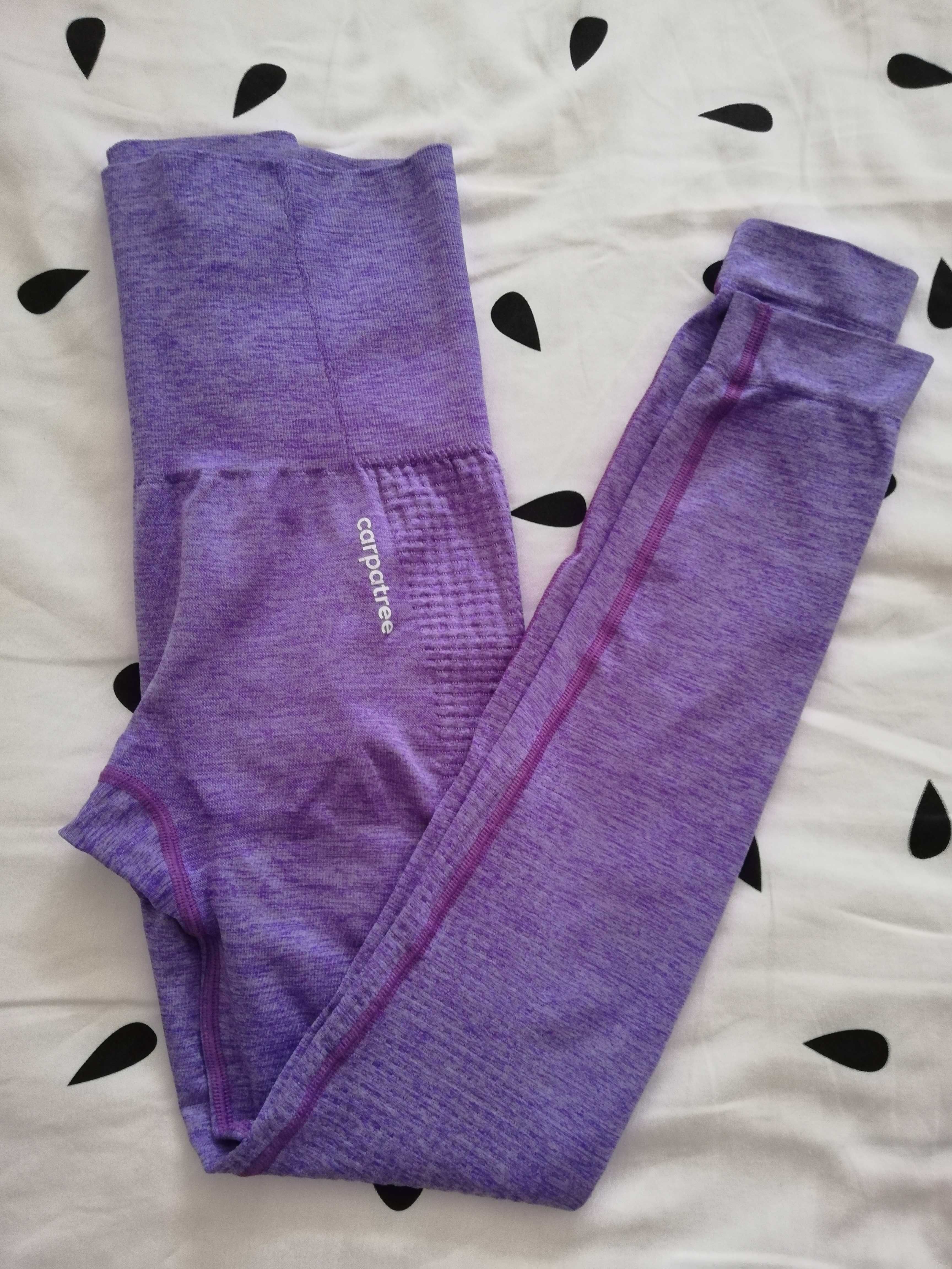 legginsy Carpatree xs s 34 36 fiolet push up