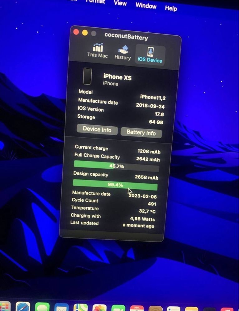 Iphone xs 64gb акб кайф