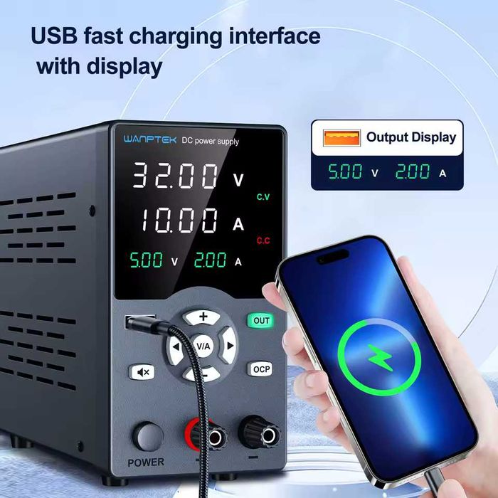 Лабораторний блок живлення WANPTEK GC3010H 30V10A