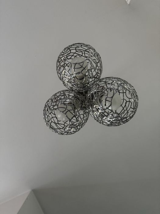 Lampa wisząca / żyrandol chrom, kule