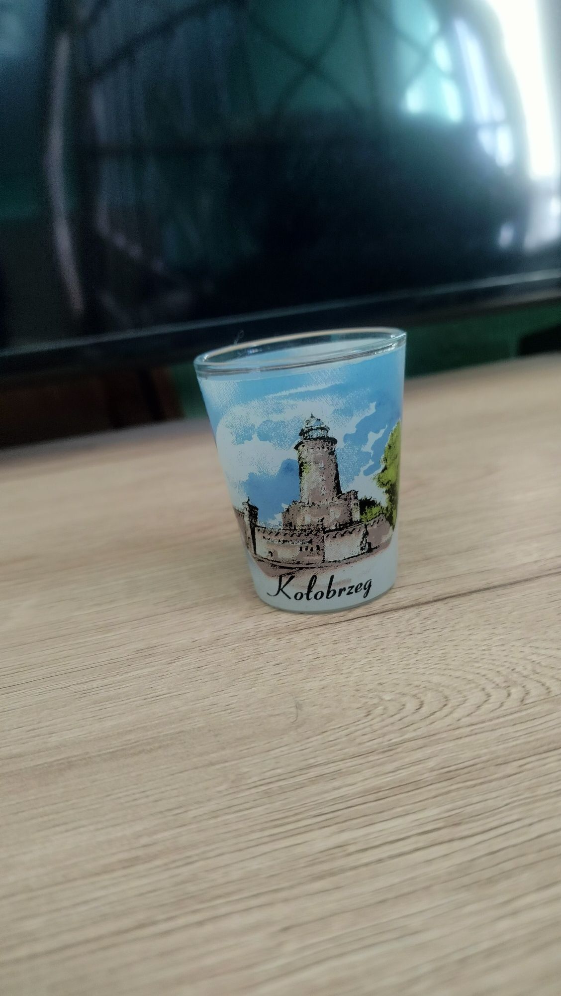 Kieliszek malowany szkło Kołobrzeg