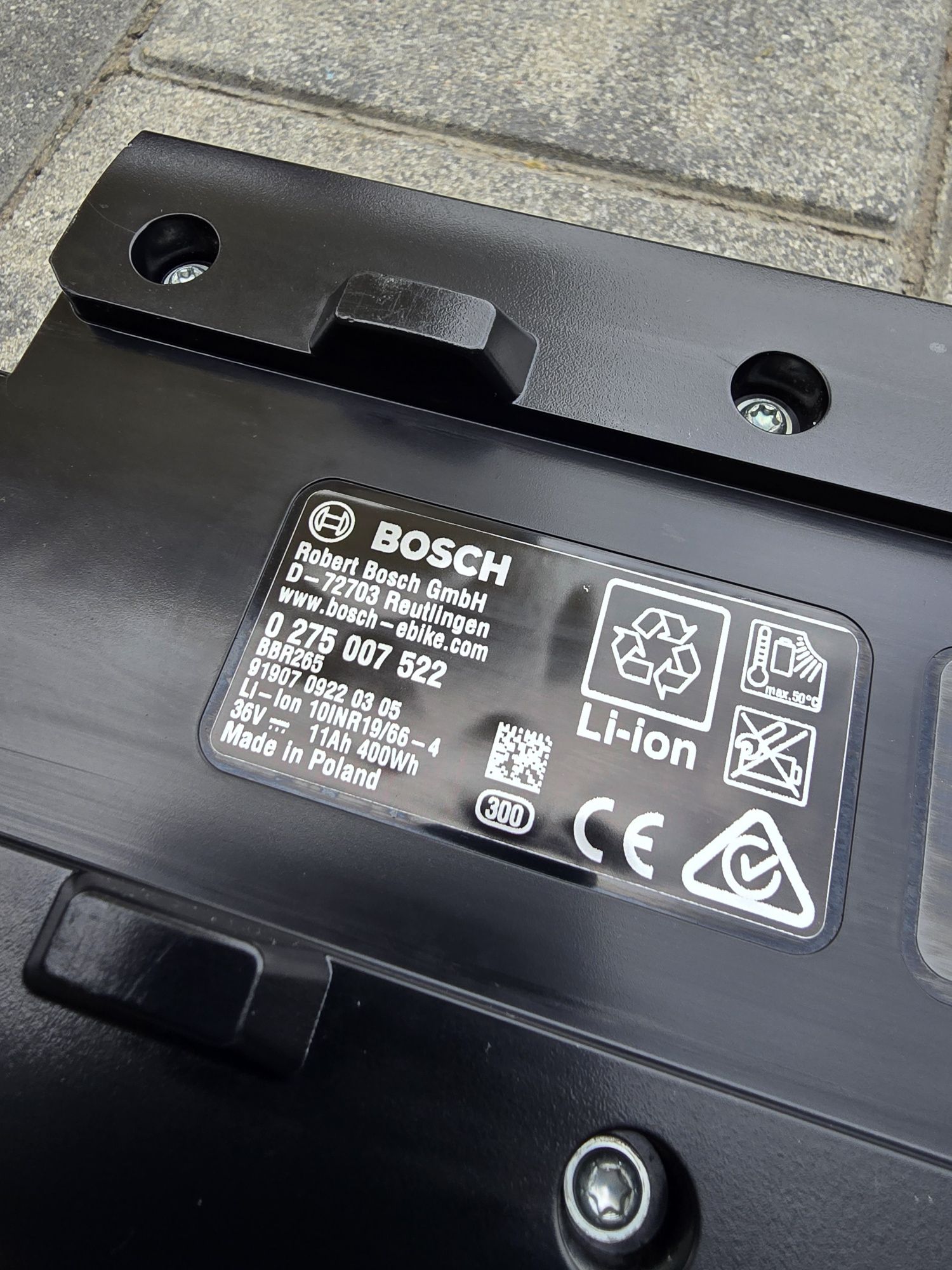 Bateria Akumulator BOSCH POWERPACK 400wh na bagażnik 61 cykli 96% spr