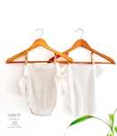 Pack de 2 Body Brancos – 1 Sem Mangas e 1 Manga Comprida – 3/6 Meses