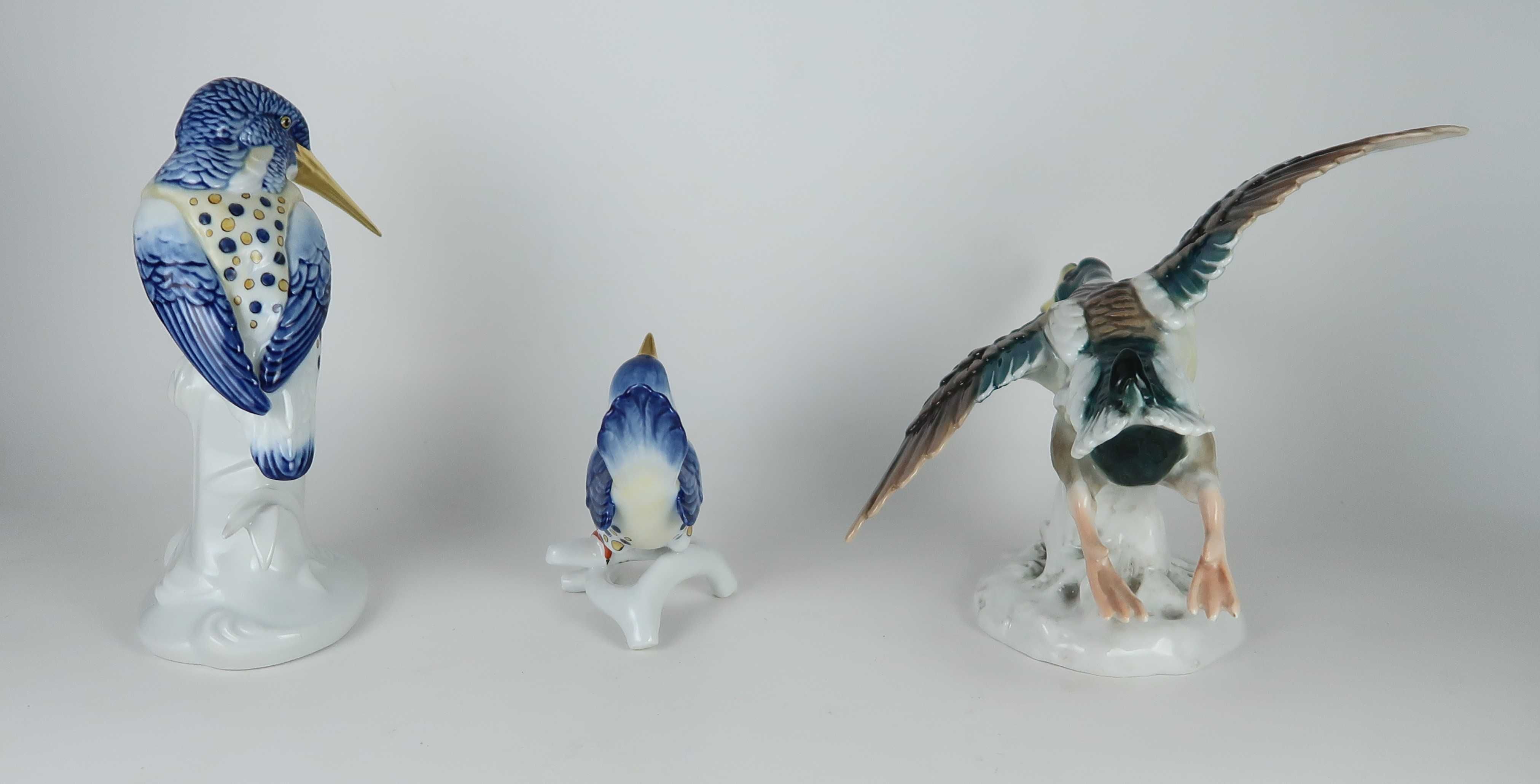 Esculturas Vista Alegre - Pássaros e Pato Real, CADA