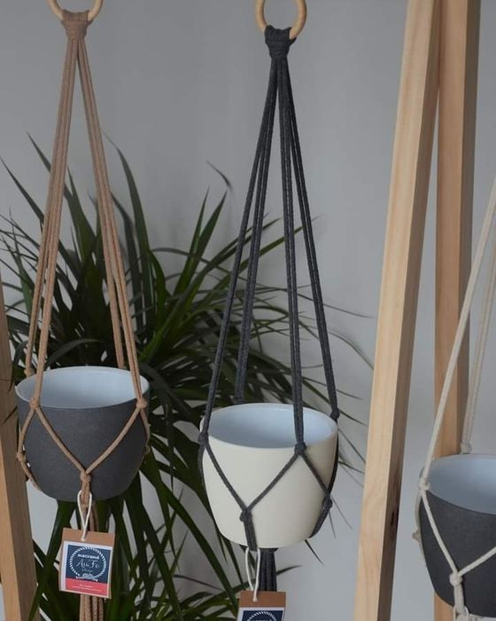 Kwietnik wiszący BASIC  makrama